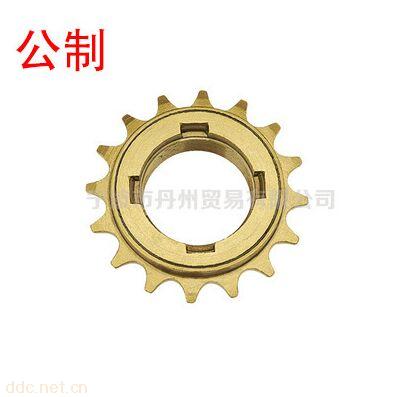 自行車單速16牙四缺口快卸式單速飛輪16T螺紋電動車飛輪